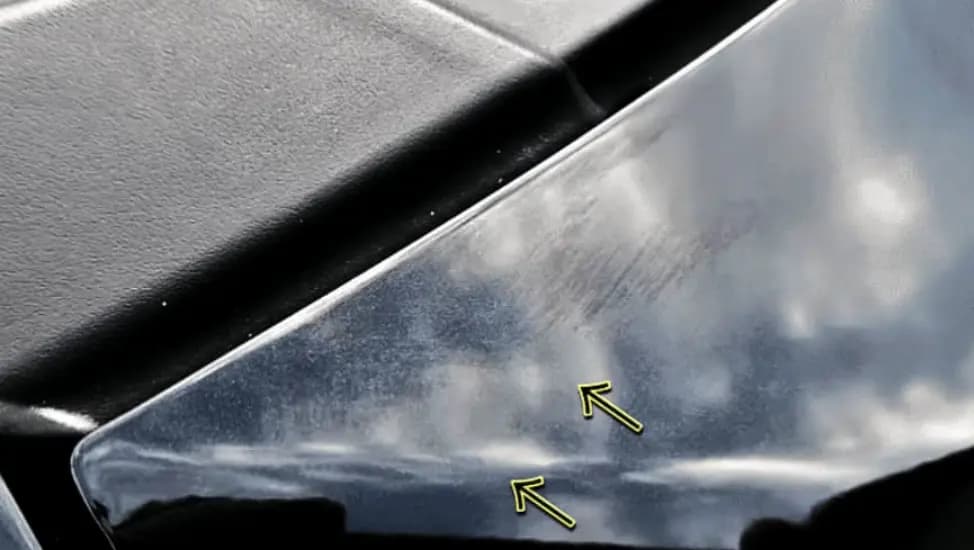 コーティング剤施工の拭き残し